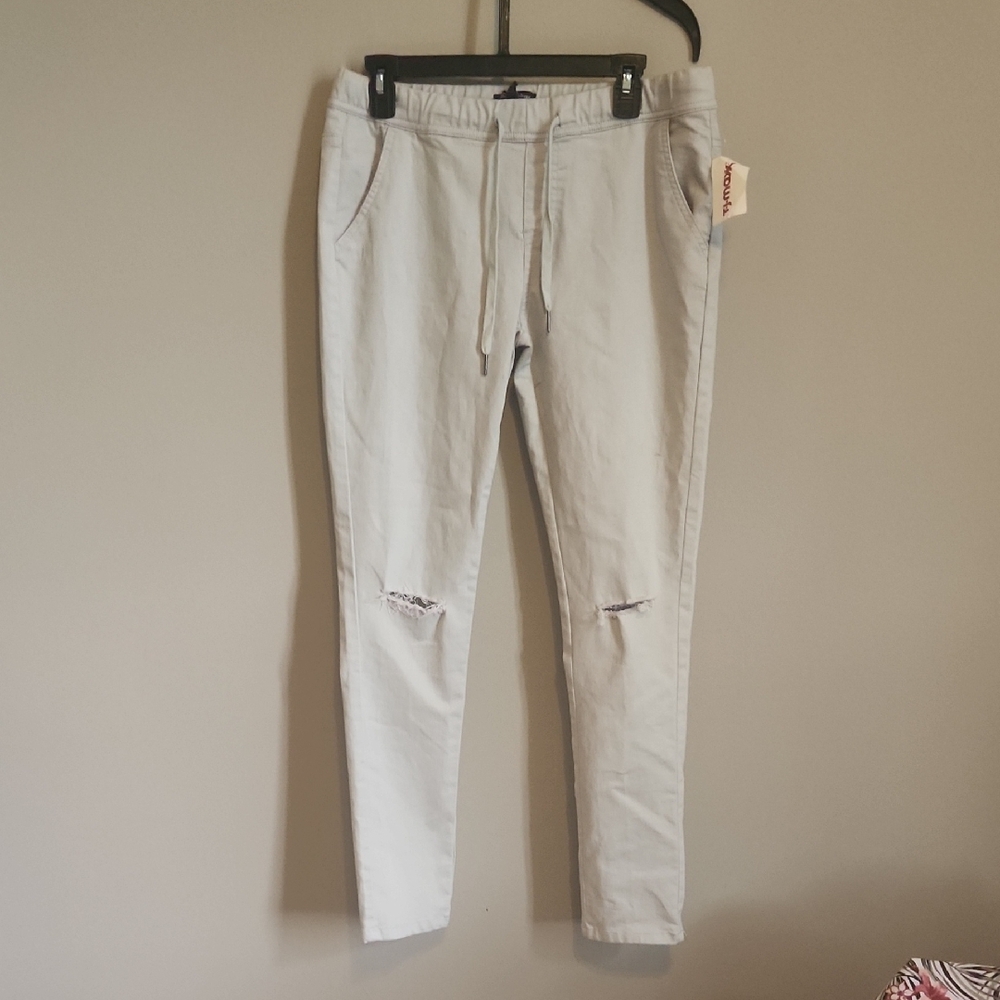 Womens  Light Gray Pants